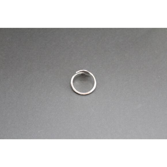 Sterling Silver Adjustable Leaf Ring, Silver Adjustable Leaf Ring - Picture 6 of 6